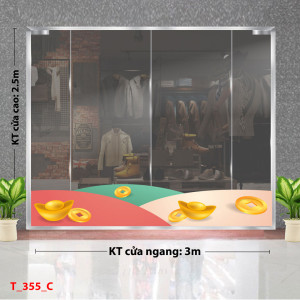 Decal dán tường Tết xuân -con đường mùa xuân